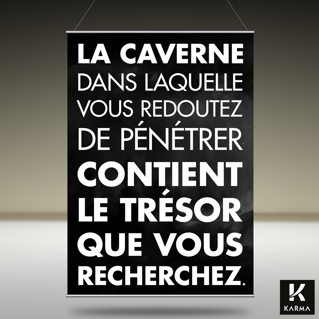 Citation Joseph Campbell La Caverne Studio Karma